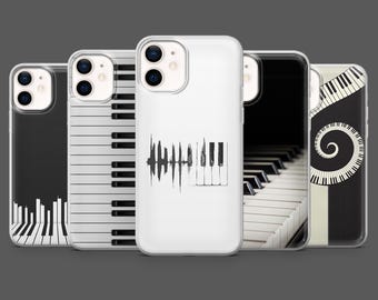 Piano Phone Case Classical Music Pianist Cover for iPhone 17Pro, 16, 15, 14, 13,12, Samsung S25, S24, S23Fe S22, A16, A26, A56, Pixel 10, 9