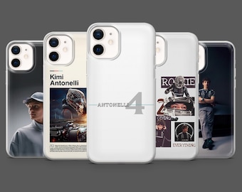 Kimi Antonelli Phone Case F1 Formula 1 KA12 Cover for iPhone 17Pro, 16, 15, 14, 13,12, Samsung S25, S24, S23Fe, S22, A16,A26,A56, Pixel 10,9