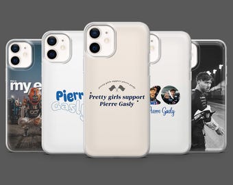 Pierre Gasly Phone Case F1 Formula 1 Cover for iPhone 17Pro, 16, 15, 14, 13,12, Samsung S25, S24, S23Fe, S22, A16, A26, A56, Pixel 10, 9