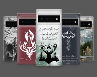 Throne of Glass Book Phone Case Fireheart Aelin Cover for Google Pixel 10, 10Pro, 9, 8A, 8, 7A, 6A, Samsung S25, S24, S23,A17, iPhone 17, 16