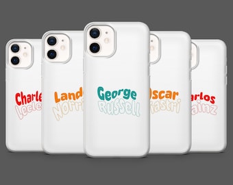 Formula 1 Phone Case F1 Norris Leclerc Piastri Cover for iPhone 17Pro, 16, 15, 14, 13, 12, Samsung S25,S24,S23Fe,S22,A16,A26,A56, Pixel 10,9