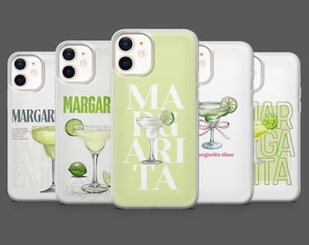 Margarita Phone Case Summer Cocktail Italy for iPhone 17Pro, 16, 15, 14, 13, 12, Samsung S25,S24, S23Fe, S22,A 16, A26, A56, Pixel 10, 9