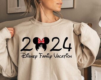 2024 Disney Family Vacation Sweatshirt, 2024 Family Disneyworld,Disneyland With Fam,Family Matching Trip Outfit,Disney Family Trip
