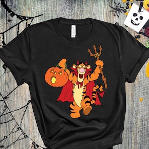 Tigger Shirt, Tigger Pumpkin Evil Costume Halloween Shirt, Tigger Love Shirt, Winnie the Pooh Shirt, Halloween Shirt, Disney Halloween Shirt