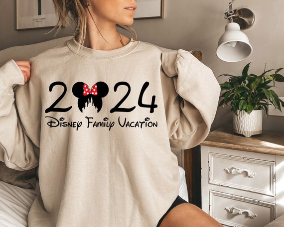 2024 Sudadera de vacaciones familiares de Disney 2024 Disneyworld familiar Disneyland con familia traje de viaje a juego familiar viaje familiar