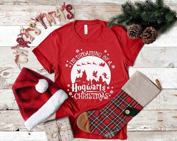 Christmas Shirt, I'm dreaming of a Hogwarts Christmas Shirt, Wizard Shirt, Funny Christmas Shirt, Christmas 2023, Hogwarts Christmas Shirt