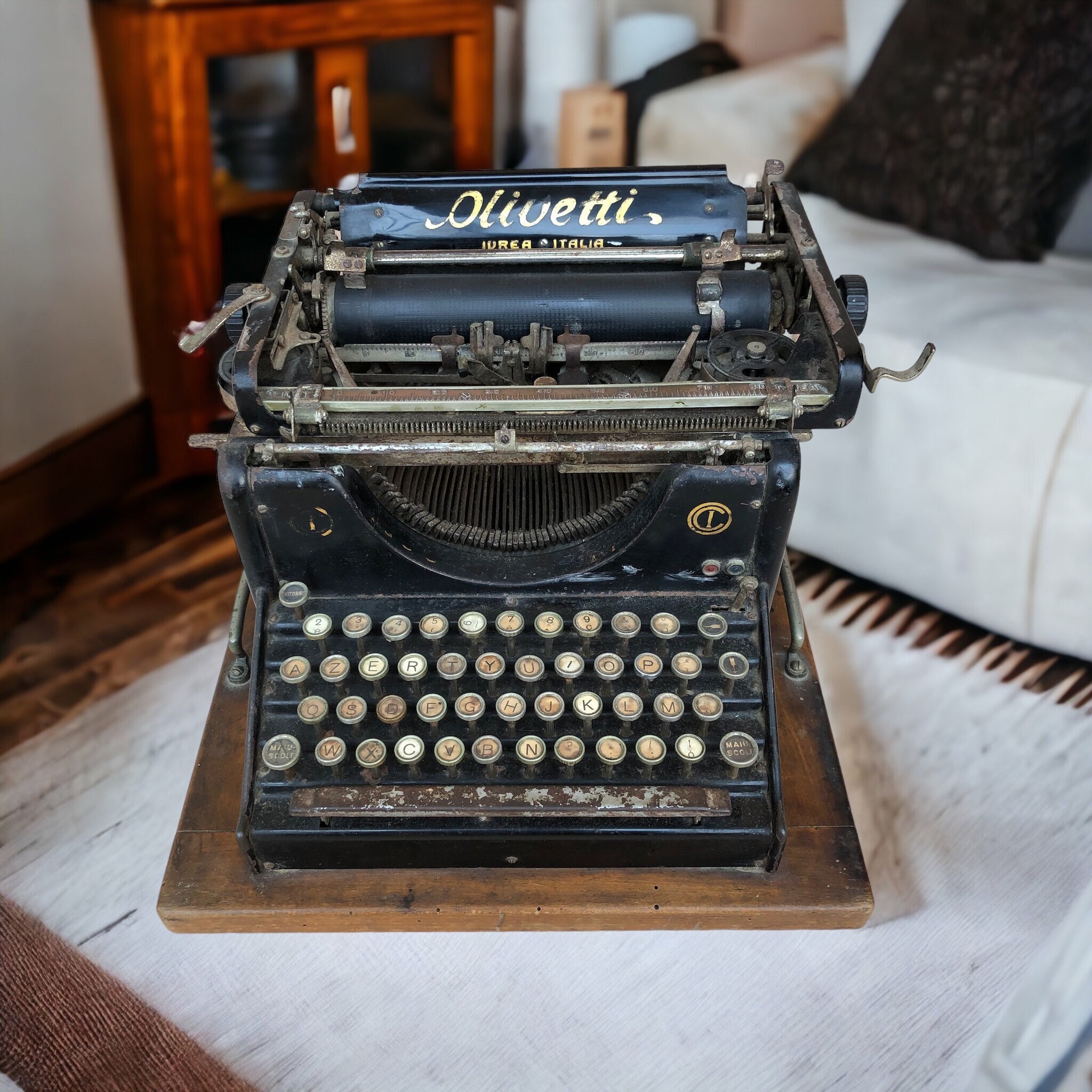 DXYQXL Macchina da scrivere vintage classica retrò – Macchina da scrivere  manuale tradizionale portatile per scrittori, elaboratore di parole  elegante