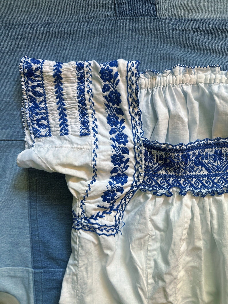 Vintage Loose Knit Flag Blouse