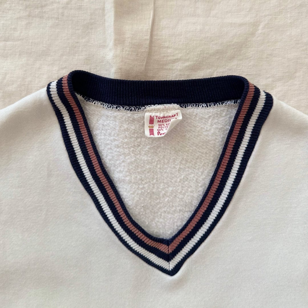 60s Penneys Towncraft V Neck Sweatshirt - Etsy