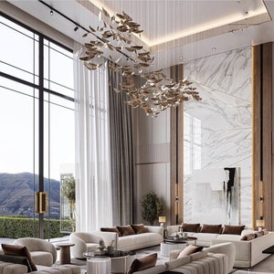 MURANO GLASS CHNDELIER - Multi-pendant-lighting-custom-lighting, Long-dining-chandelier-Large two story-staircase-chandelier-led chandelier.