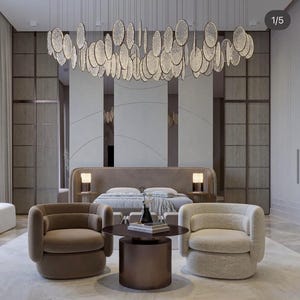 LUXURY-CHANDELIER &quot;GIRARE&quot; Murano art glass chandelier, Statement-dining-table-chandelier, Bespoke-lighting-design, Custom-elegant-lighting.