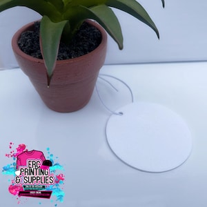 Circle Car Air Freshener Sublimation Blank