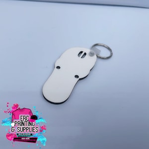 Sublimation Flip Flop MDF Blank-Sublimation Blank-MDF Blanks-Keychain