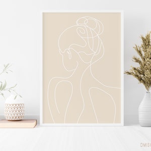 Boho Wall Art – Abstract Mid Century Modern Poster – Warm Colors – Living Room Decor – Digital Download