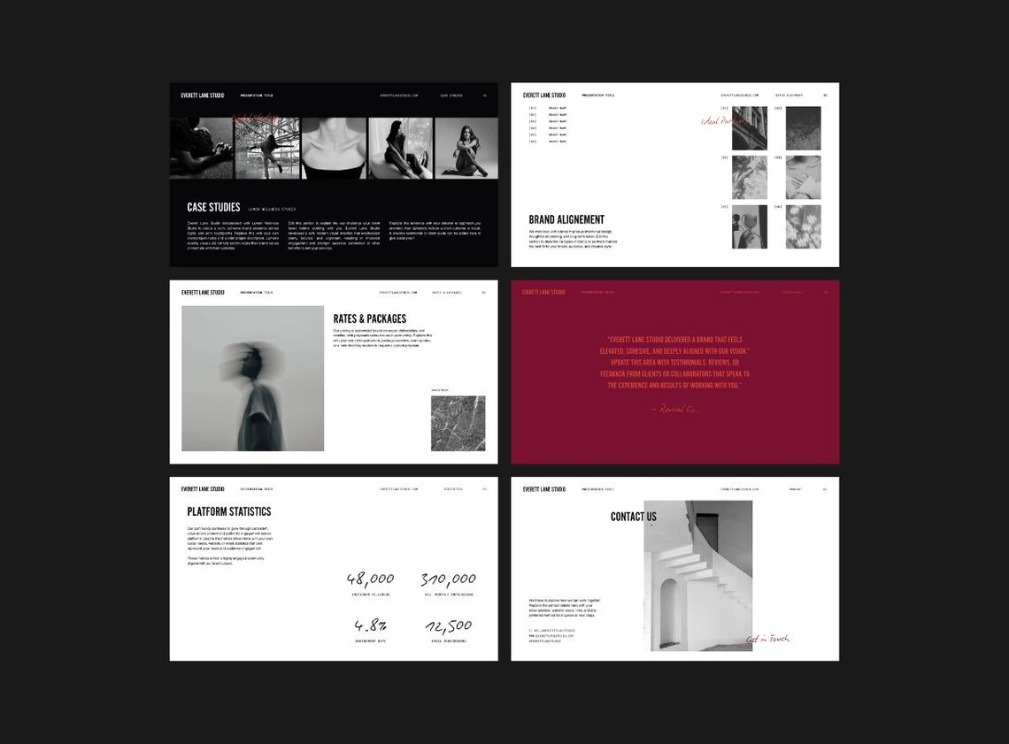 Editable Pitch Deck Template | Canva Presentation, Brand Media Kit ...