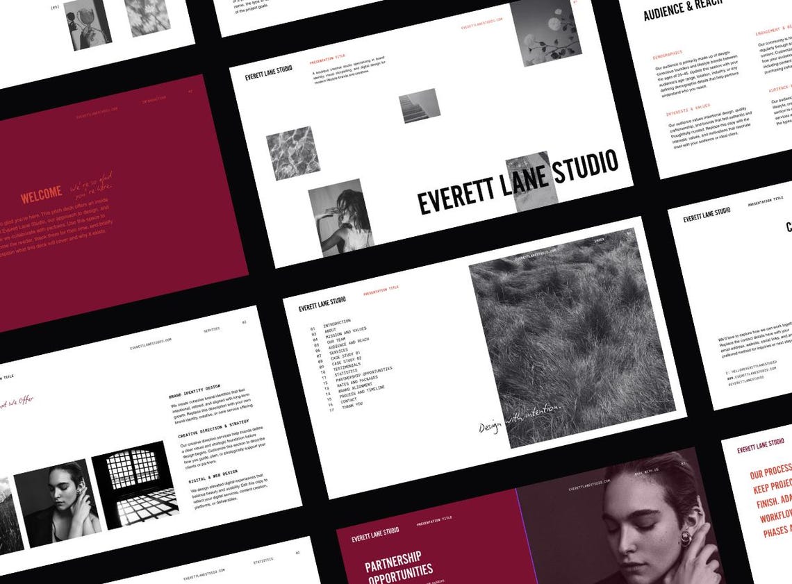 Editable Pitch Deck Template | Canva Presentation, Brand Media Kit ...