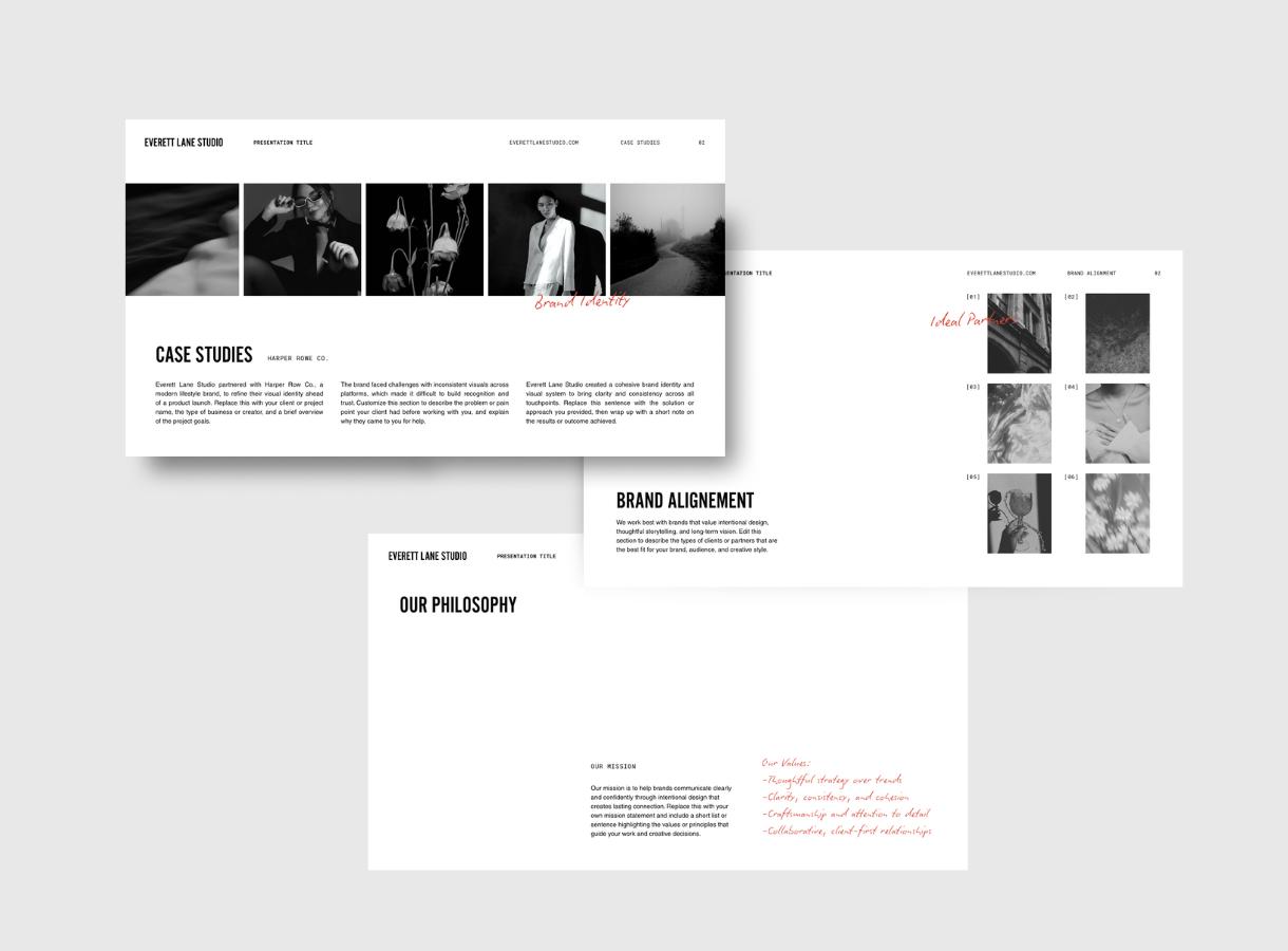 Editable Pitch Deck Template | Canva Presentation, Brand Media Kit ...