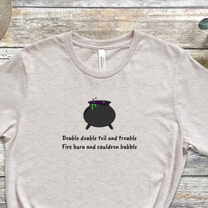 Double Double Toil And Trouble Shirt, Shakespeare Shirt With Graphic And Quote, Shakespeare Quote, Macbeth Shirt