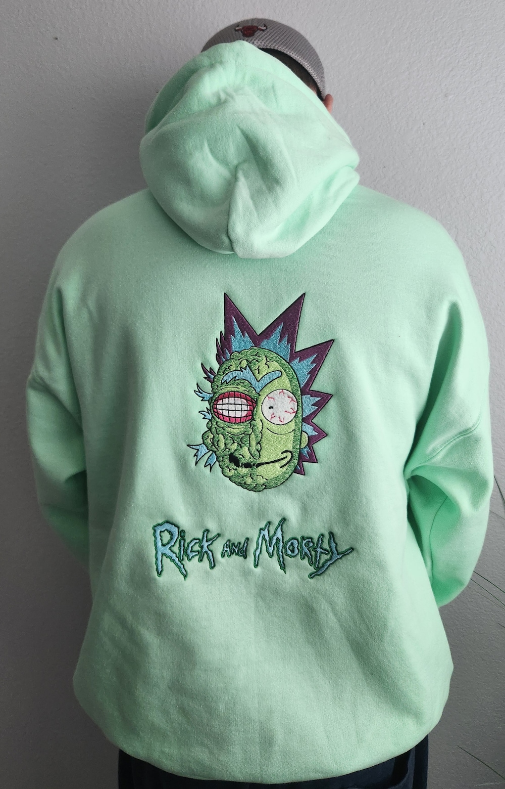 Rick And Morty, Hoodie, Anime Hoodie, Custom Embroidery Hoodies, Trendy Hoodie
