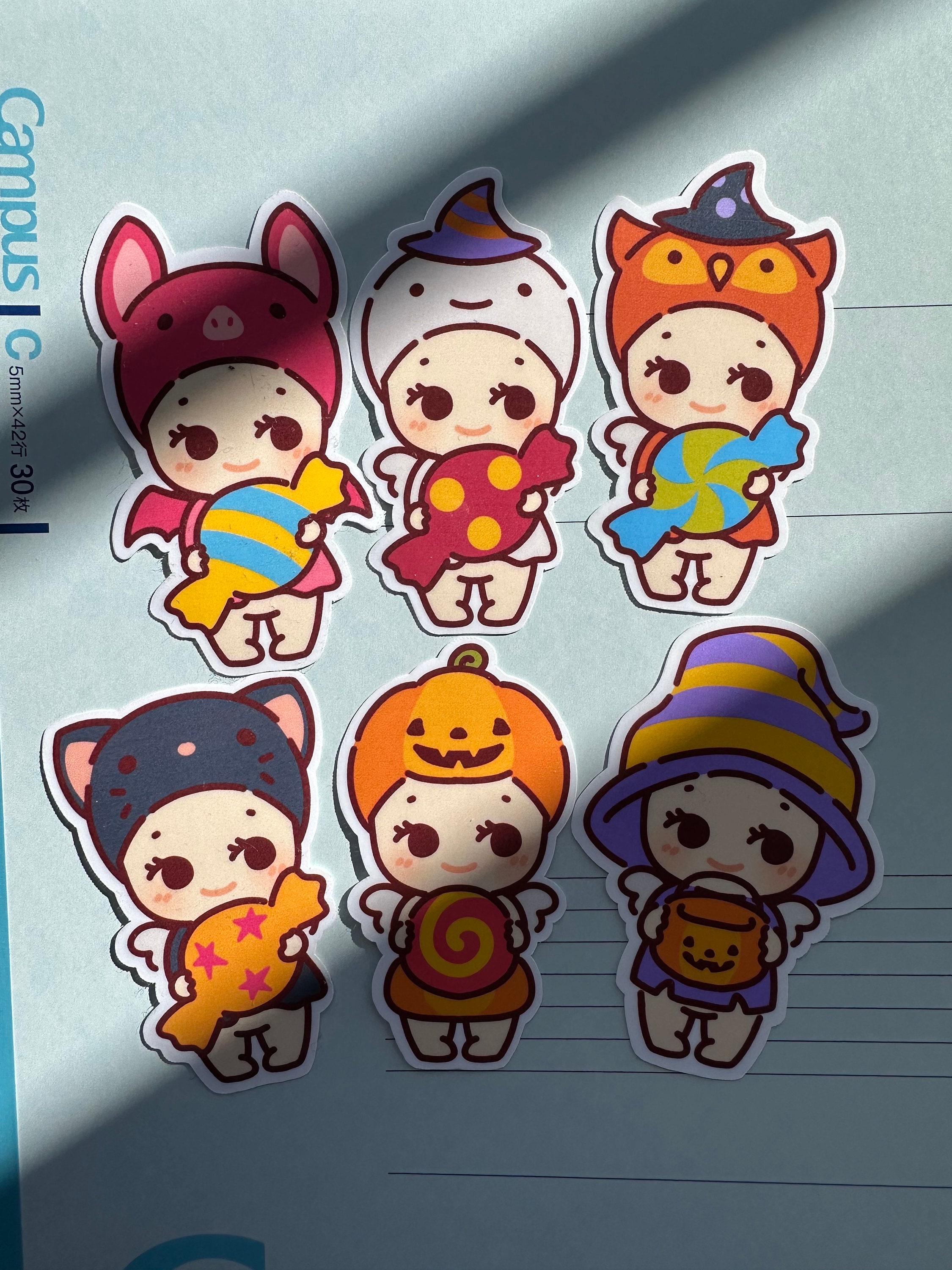Halloween Sonny Angels | Handmade Stickers