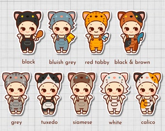 Cat Life Sonny Angels | Handmade Stickers
