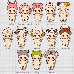 Animal Sonny Angels | Stickers faits main