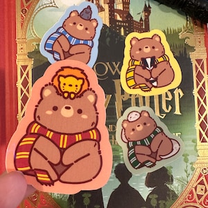 Hogwart House Bears | Handmade Stickers