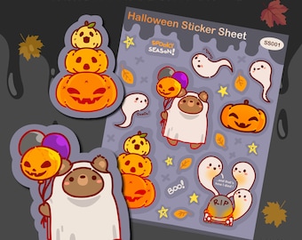 Halloween Sticker Sheet | Handmade Sticker Sheet