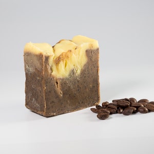 Coffee cubes, vegan soap, natural soap, peeling soap, handmade in Germany from organic oils