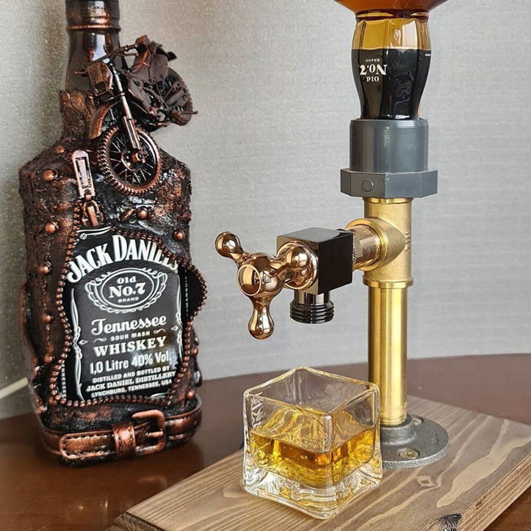 Whiskey Bottle Dispenser Home Bars Bartender Set Brandy Etsy