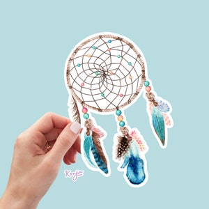 Dreamcatcher Stickers and Fridge Magnets Cute for Planner, Hydroflask, MacBook Computer, Luggage, Party, Dishwasher Deco, Books