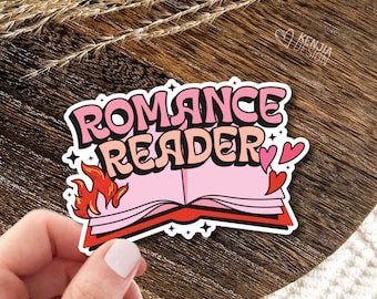 Romance Reader Sticker / Bookish Stickers / Book Lover Gift / Bookish Merch / Kindle Sticker / Waterproof /  Reading Lover / E-Reader