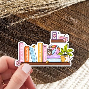 Summer Shelf Stickers / Bookish Stickers / Book Lover Gift / Bookish Merch / Kindle Sticker / Smut Reader / Reading Lover / E-Reader