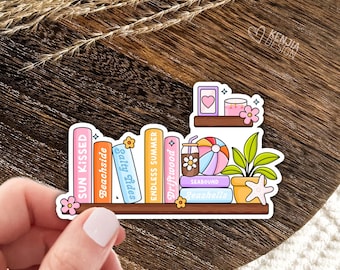 Summer Shelf Stickers / Bookish Stickers / Book Lover Gift / Bookish Merch / Kindle Sticker / Smut Reader / Reading Lover / E-Reader