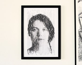 Custom Portrait · 30×40cm Poster, Framed · Plotter Art