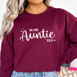 In My Auntie Era Sweatshirt | aunt era | eras sweatshirt | oversized aunt shirt | baby annoucement for aunt | gift for aunt