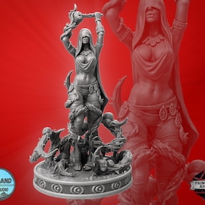 Kultistin Blutritual Miniatur | Blood Ritual Cultist Miniature | NSFW Figure | 75mm