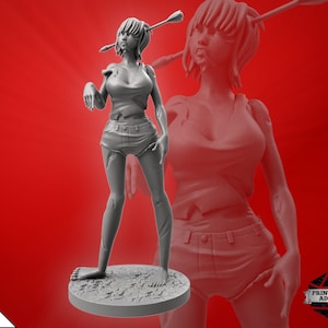 Zombie Woman Miniature | Female Zombie Horror Miniature | Horror figure