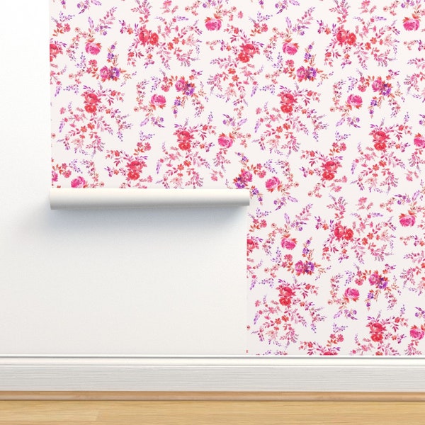 Floral Wallpaper Etsy