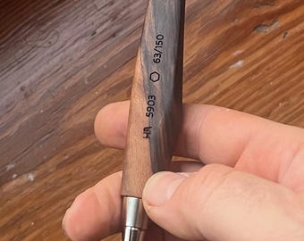 Handmade Walnut  Wood Mechanical Pencil, 5mm Refillable Pencil, Minimalist Stationery Gift for Architect, Designer [5903]