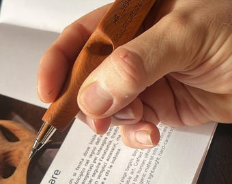 Handmade Taxus Baccata Mechanical Pencil, 2mm Refillable, Minimalist Stationery Gift for Architect, Artist  [5694]