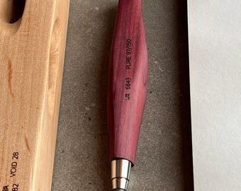 Handmade Purpleheart Wood Mechanical Pencil, 5mm Refillable, Minimalist Stationery Gift for Architect & Designer [6843]