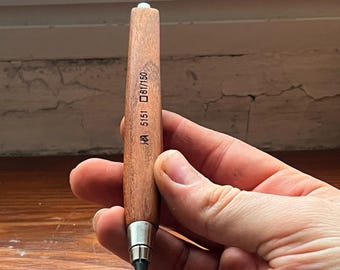 Handmade Mulberry Wood Mechanical Pencil, 5mm Refillable Pencil, Minimalist Stationery Gift for Architect & Designer [5151]