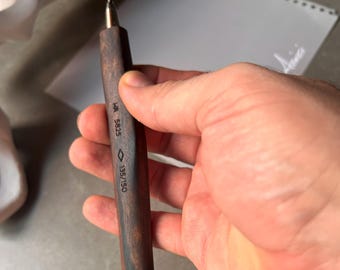 Matita meccanica in legno di noce fatta a mano da 2 mm – Portamine ricaricabile