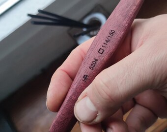 Purpleheart Wood Mechanical Pencil, 2mm Refillable Clutch, Minimalist Stationery Gift [5204]