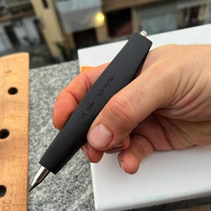 Handgemachter Ebenholz Druckbleistift, 2 mm Druckbleistift, Minimalistisches Geschenk für Künstler [5434]