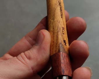 Handmade Mulberry Akajou Wood Mechanical Pencil, 5mm Refillable Clutch Stationery [5736]