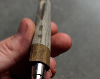 Handmade mix Wood Mechanical Pencil, 5 mm Refillable, Minimalist Stationery Gift for Architect & Designer [5735]