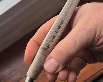 Handmade Maple Wood Mechanical Pencil, 5mm Refillable Pencil, Minimalist Stationery Gift for Architect & Designer [5142]