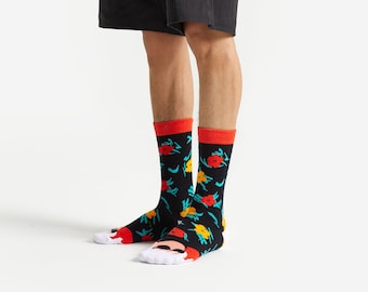 Andy Warhol Flower Series Socks: Funky Cotton Art Socks